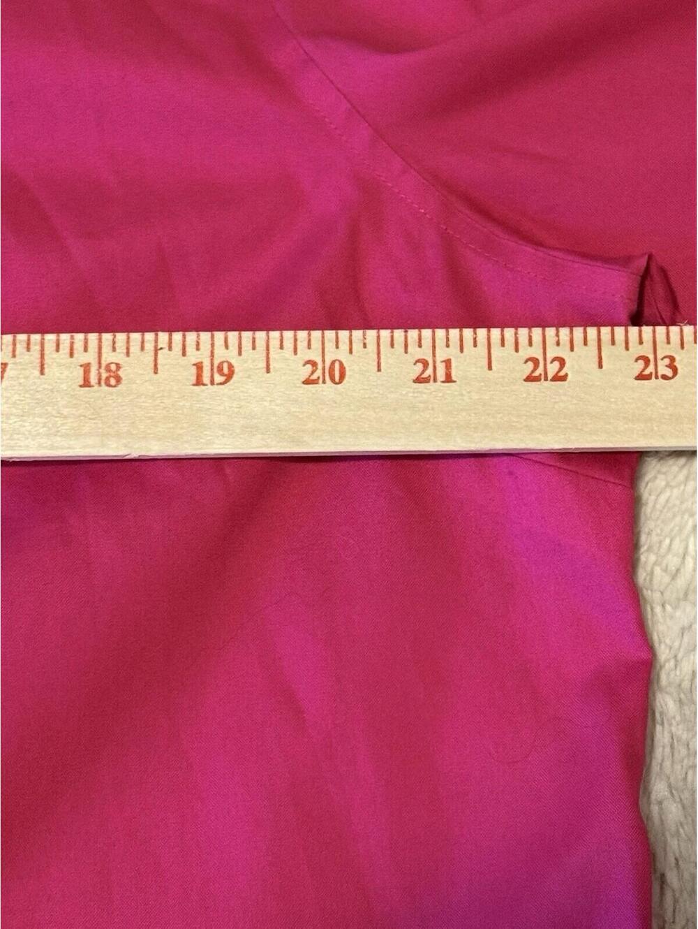 Chicos 3P No Iron Stain Shield Pink Button Up Shirt Blouse Women US Size 16/18P - Picture 6 of 8
